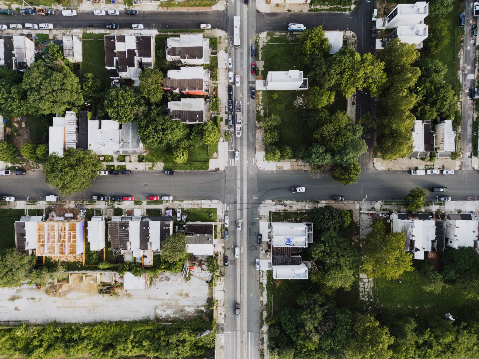 Aerial view of Boulder County neighbourhoods served by GreenLeaf Home Energy