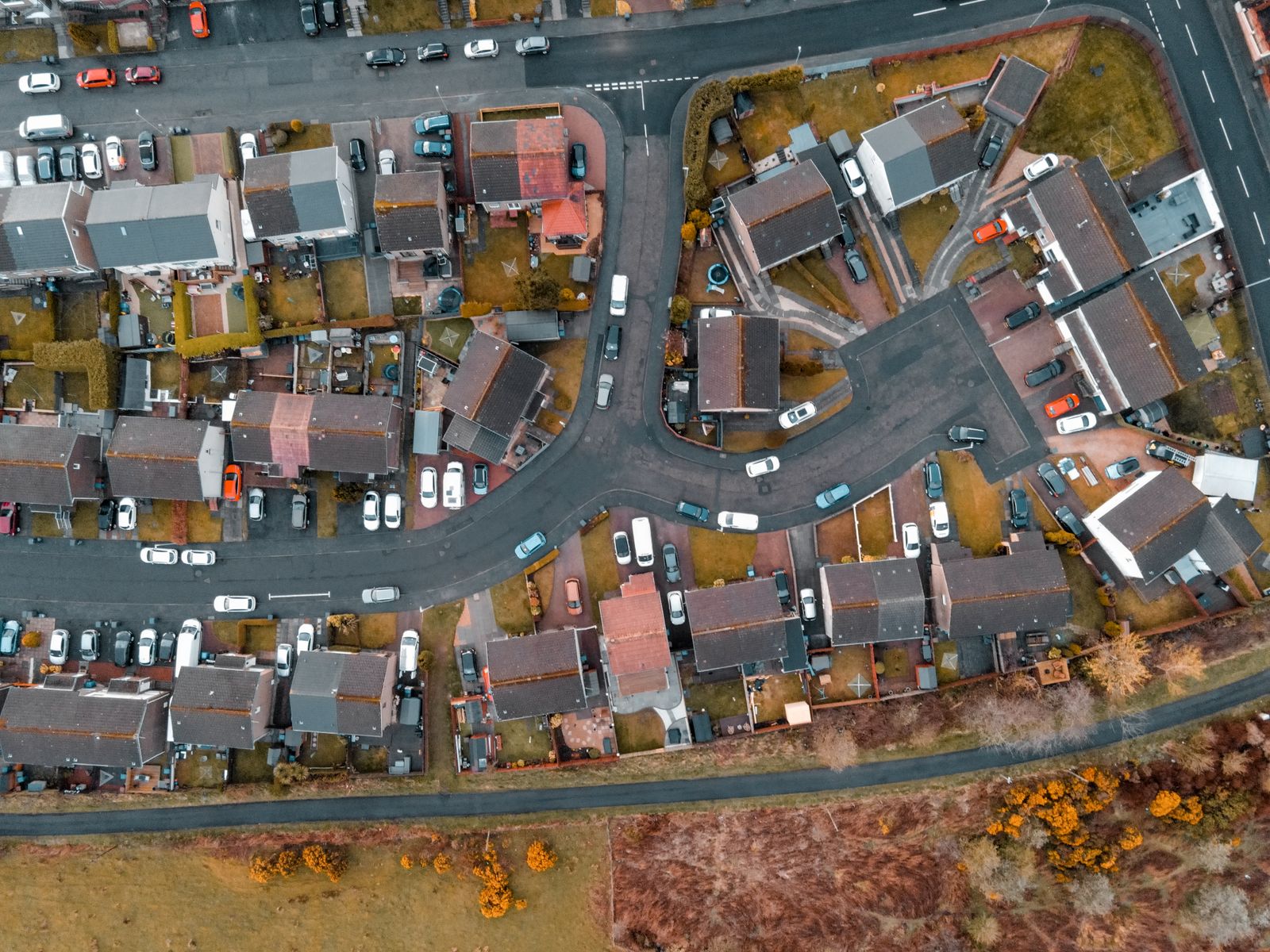 Map-style aerial view of the Boulder County service area